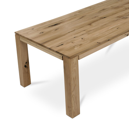 Dřevěný jídelní stůl Autornic Stůl jídelní 180x90 cm, masiv dub, povrchová úprava olejem, nohy 8x8 cm (DS-F180 DUB) (3)