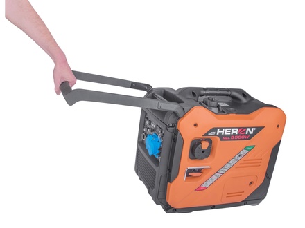 Benzínová elektrocentrála Heron 8896227 elektrocentrála digitální invertorová, 5,5kW, elektrický start, podvozek (10)
