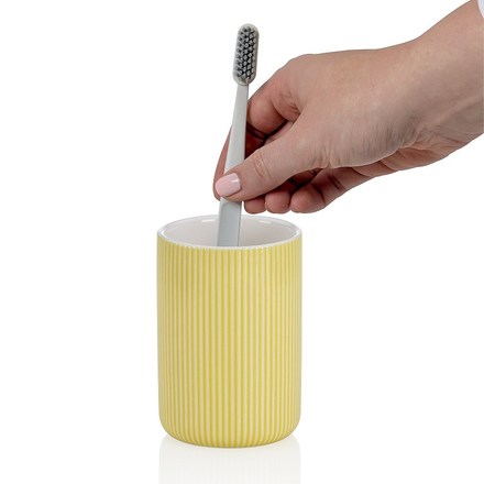 Pohár Kela KL-24429 AVA keramika žlutý (5)