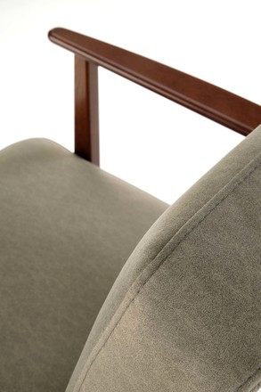 Křeslo Halmar MILANO 1S - olivová tap. Castel 39 (1p=1szt) (10)