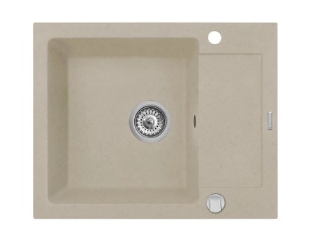 Granitový kuchyňský dřez Pyramis MIDO (62x50) 1B 1D - dark beige