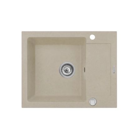 Granitový kuchyňský dřez Pyramis MIDO (62x50) 1B 1D - dark beige