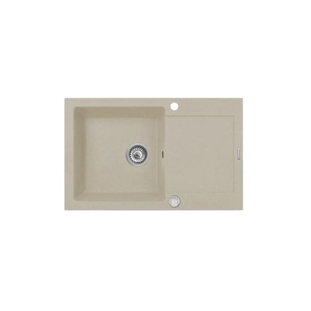 Granitový kuchyňský dřez Pyramis MIDO (79x50) 1B 1D - Dark beige