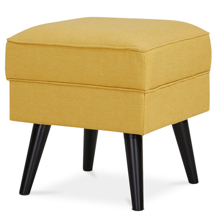 Taburet Autronic Taburet, žlutá látka, nohy buk (AK-A1316 YEL2)