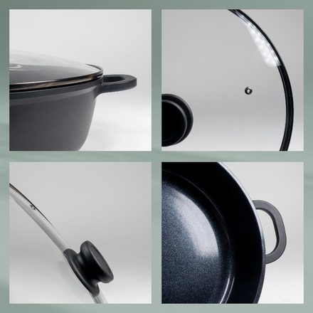 Hluboká pánev s poklicí a keramickým povrchem Kela KL-15167 32 cm ATURA (3)