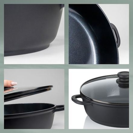 Hluboká pánev s poklicí a keramickým povrchem Kela KL-15167 32 cm ATURA (4)