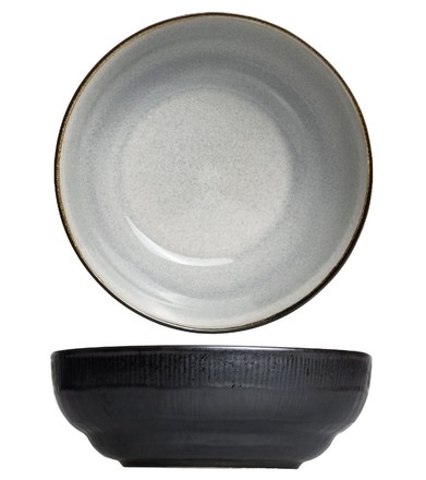 Jídelní sada talířů HIT HT-24327298 18 ks Kos černá/šedá (3)