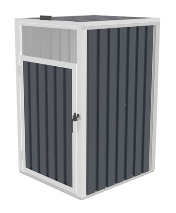 Přístřešek na popelnice G21 73x121x82 cm, antracitový plechový (2)