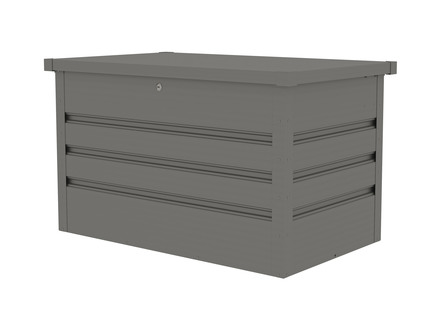 Zahradní box G21 Denver 280 L, metalický šedý plechový (2)