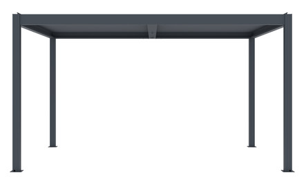 Bioklimatická pergola G21 Austin 4x3 m, antracitová hliníková (1)
