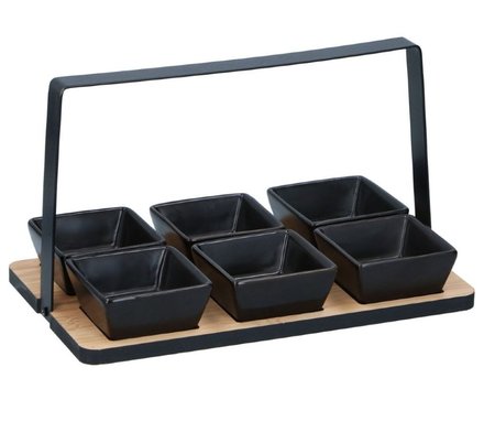 Servírovací podnos Alpina ED-247362 sada na tapas a pochutiny