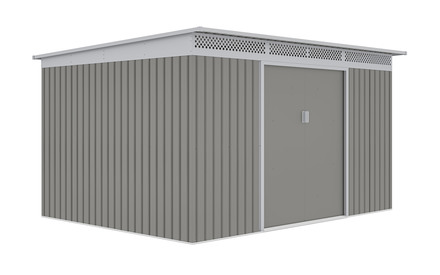 Zahradní domek G21 GRAH 915 - 340 x 269 cm, metalický šedý