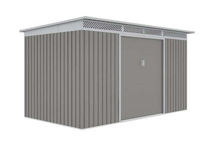 Zahradní domek G21 GRAH 700 - 340 x 206 cm, metalický šedý