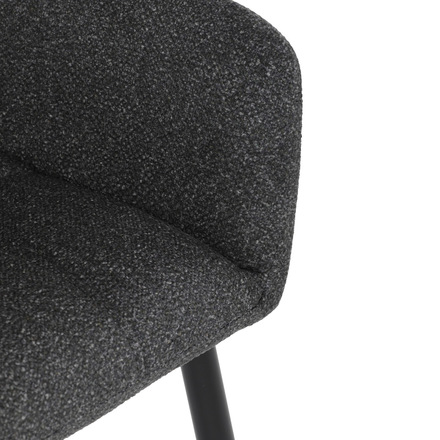 Moderní jídelní židle Autronic Židle jídelní, tmavě šedá látka, černý kov (DCH-P3146 GREY2) (29)