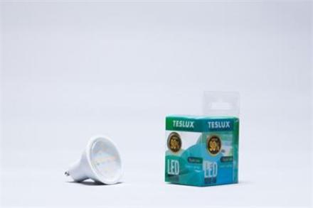 LED žárovka Teslux TXGU10W 4W plastic  teplá bílá