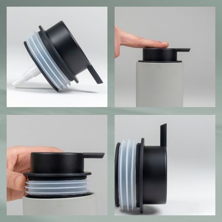 Dávkovač mýdla Kela KL-23955 Sana světle šedá (4)