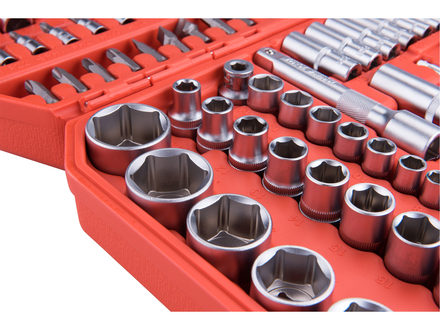 Hlavice nástrčné Extol Premium 8818338 hlavice nástrčné, sada 110ks, 1/4", 1/2" (2)