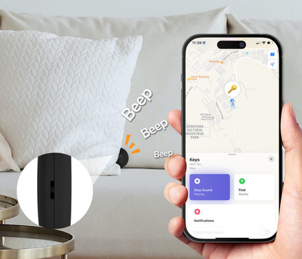 Lokátor Aligator Life Tag - s podporou Apple Find My - černý (7)