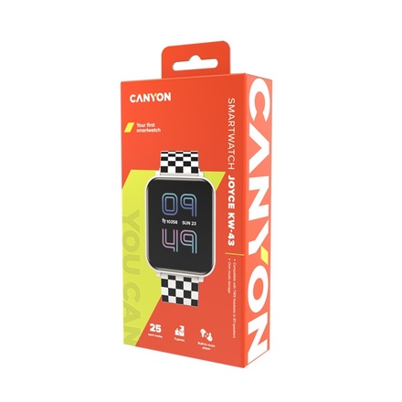 Chytré hodinky Canyon Joyce KW-43 smart hodinky bílé (4)
