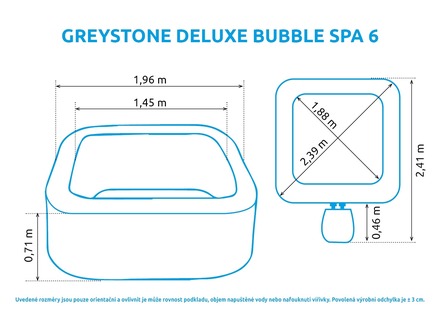 Nafukovací vířivka Marimex Greystone Deluxe Bubble Spa 6 NP (1)