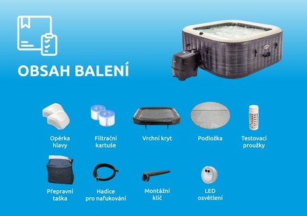 Nafukovací vířivka Marimex Greystone Deluxe Bubble Spa 6 NP (2)