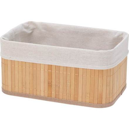 Košíky do koupelny Homestyling KO-KR8100530 Košíky do koupelny úložné sada 3 ks bambus (1)