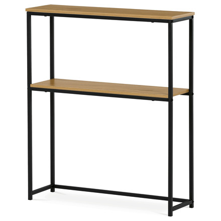 Konzolový stolek Autronic Konzolový stolek s policí, 70x20x82 cm, dekor dikový dub (CT-G1082 OAK)