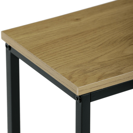 Konzolový stolek Autronic Konzolový stolek s policí, 70x20x82 cm, dekor dikový dub (CT-G1082 OAK) (6)