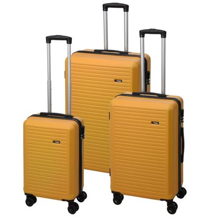 Cestovní kufr Proworld KO-DG4700040 na kolečkách sada 3 ks 50/60/70cm žlutá