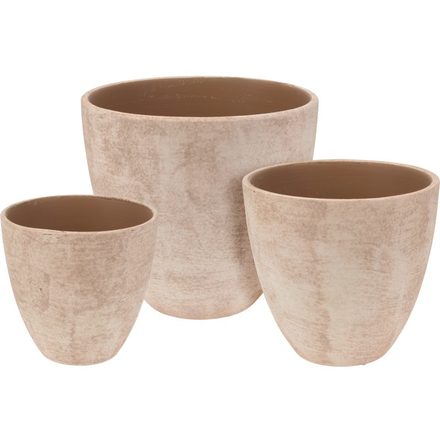 květináče sada ProGarden KO-066900320 Keramické květináče sada 3 ks