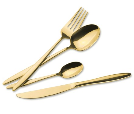Sada příborů Excellent KO-CC4100940 Sada příborů nerez 24 ks ZLATÁ