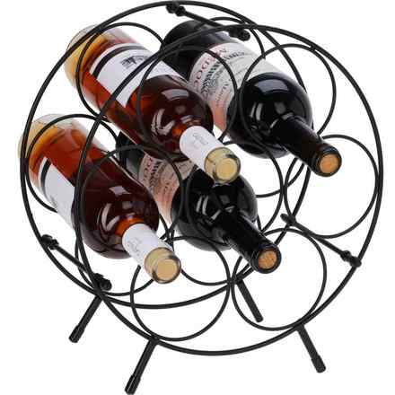 Stojan na víno Excellent KO-DD1001040 Kovový stojan na víno 7 lahví (1)