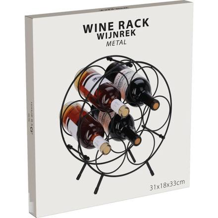 Stojan na víno Excellent KO-DD1001040 Kovový stojan na víno 7 lahví (2)