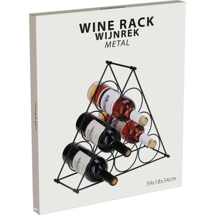 Stojan na víno Excellent KO-DD1001020 Kovový stojan na víno 6 lahví (3)