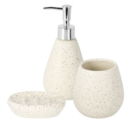 Koupelnové doplňky Excellent KO-795420720bila Koupelnové doplňky set 3 ks mramor bílá