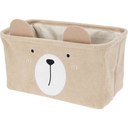 Koš na prádlo Homestyling KO-HZ1993160bezo Dětský úložný koš na prádlo i hračky kvádr sada 2 ks béžová (1)
