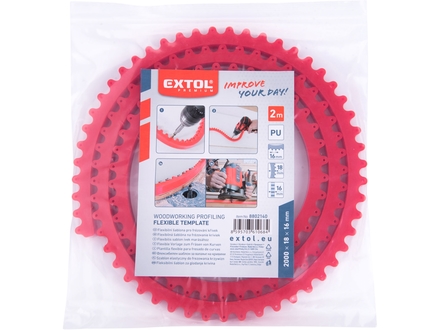 Šablona flexibilní pro frézování křivek Extol Premium 8802140, 2000x18x16mm (6)