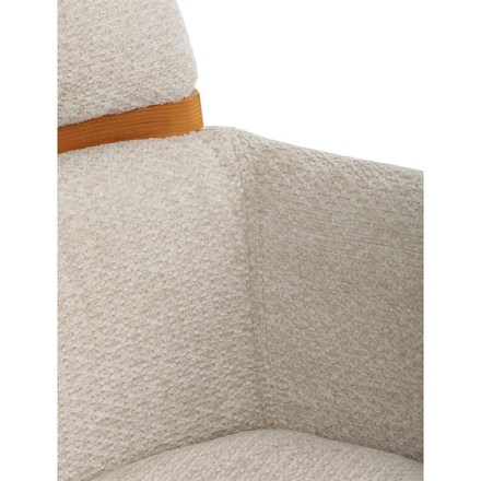 Moderní jídelní židle Autronic Židle jídelní, béžová látka, 360° vratný mechanismus, masiv jasan (DCH-D1348 CRM2) (26)