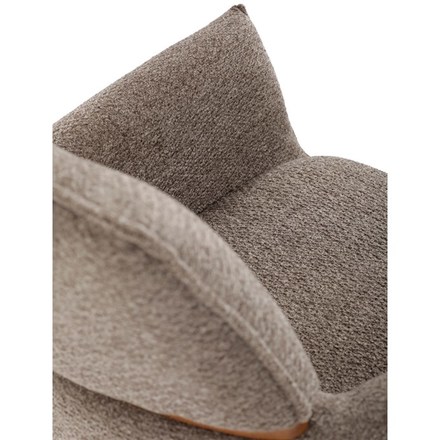 Moderní jídelní židle Autronic Židle jídelní, lanýžová látka, 360° vratný mechanismus, masiv jasan (DCH-D1348 LAN2) (28)