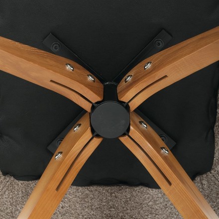 Moderní jídelní židle Autronic Židle jídelní, lanýžová látka, 360° vratný mechanismus, masiv jasan (DCH-D1348 LAN2) (31)