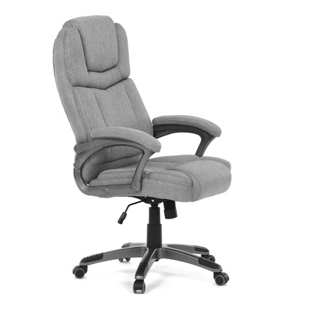 Kancelářské křeslo Autronic Křeslo kancelářské, šedá látka, šedý plastový kříž, kolečka na tvrdé povrchy (KA-C715 GREY2) (12)