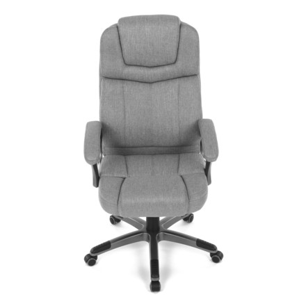 Kancelářské křeslo Autronic Křeslo kancelářské, šedá látka, šedý plastový kříž, kolečka na tvrdé povrchy (KA-C715 GREY2) (14)