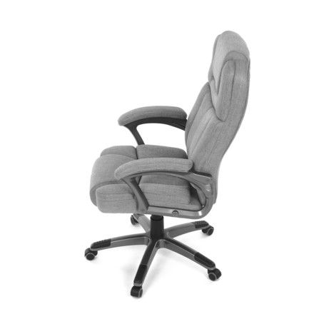 Kancelářské křeslo Autronic Křeslo kancelářské, šedá látka, šedý plastový kříž, kolečka na tvrdé povrchy (KA-C715 GREY2) (17)