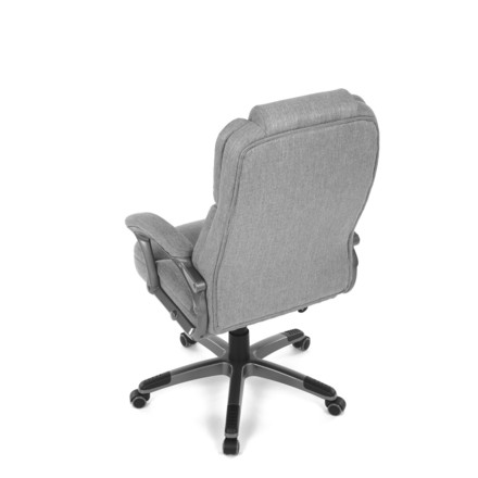 Kancelářské křeslo Autronic Křeslo kancelářské, šedá látka, šedý plastový kříž, kolečka na tvrdé povrchy (KA-C715 GREY2) (19)