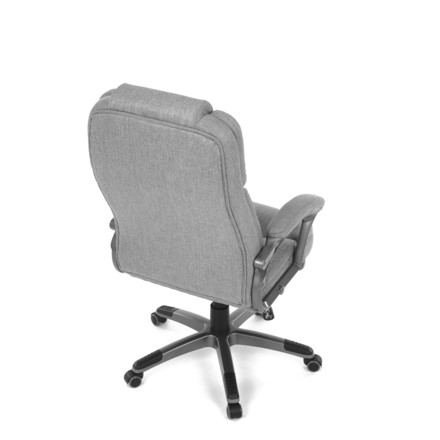 Kancelářské křeslo Autronic Křeslo kancelářské, šedá látka, šedý plastový kříž, kolečka na tvrdé povrchy (KA-C715 GREY2) (21)