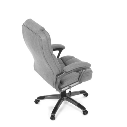 Kancelářské křeslo Autronic Křeslo kancelářské, šedá látka, šedý plastový kříž, kolečka na tvrdé povrchy (KA-C715 GREY2) (22)