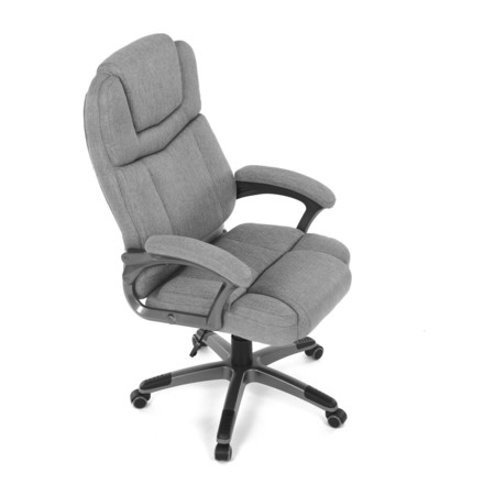 Kancelářské křeslo Autronic Křeslo kancelářské, šedá látka, šedý plastový kříž, kolečka na tvrdé povrchy (KA-C715 GREY2) (24)