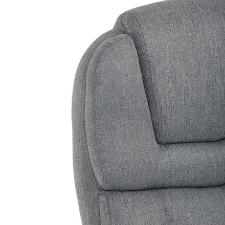 Kancelářské křeslo Autronic Křeslo kancelářské, šedá látka, šedý plastový kříž, kolečka na tvrdé povrchy (KA-C715 GREY2) (28)