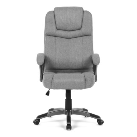 Kancelářské křeslo Autronic Křeslo kancelářské, šedá látka, šedý plastový kříž, kolečka na tvrdé povrchy (KA-C715 GREY2) (2)