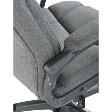 Kancelářské křeslo Autronic Křeslo kancelářské, šedá látka, šedý plastový kříž, kolečka na tvrdé povrchy (KA-C715 GREY2) (29)